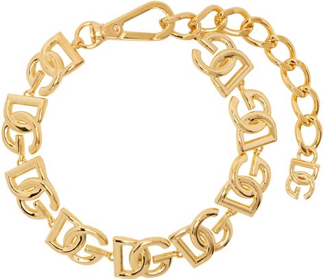 Dolce&Gabbana: Gold 'DG' Choker .